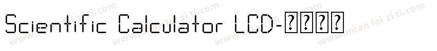 Scientific Calculator LCD字体转换